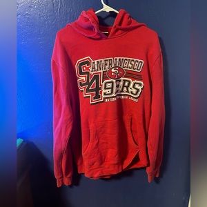 49er red hoodie